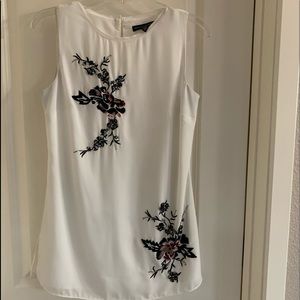 WHBM Longer Flowy Sleeveless Top with Sequins